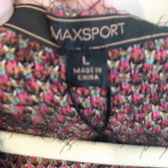 MAXSPORT woman's long duster cardigan L NWT - Picture 3 of 8